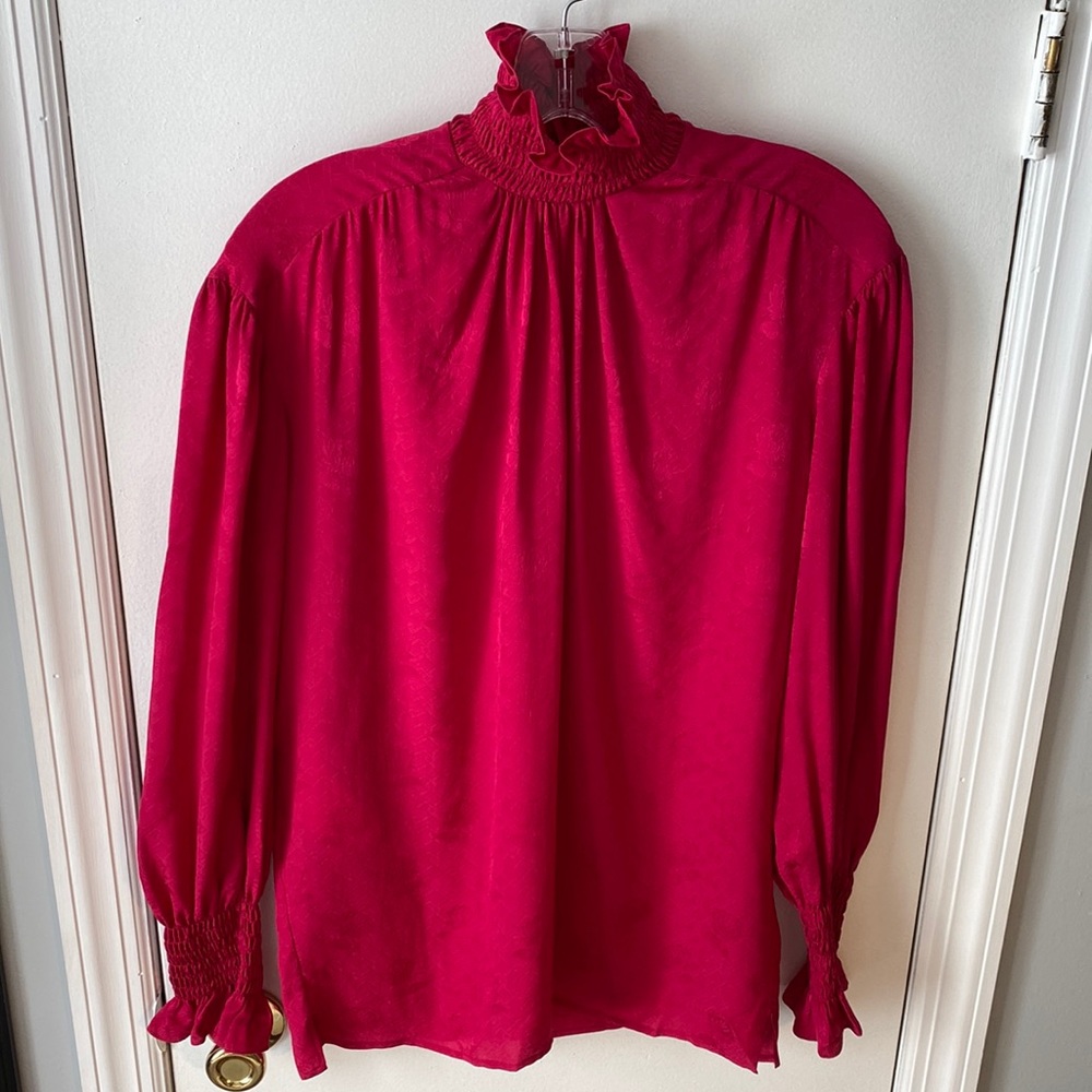 Authentic GUCCI Roses Silk Blouse